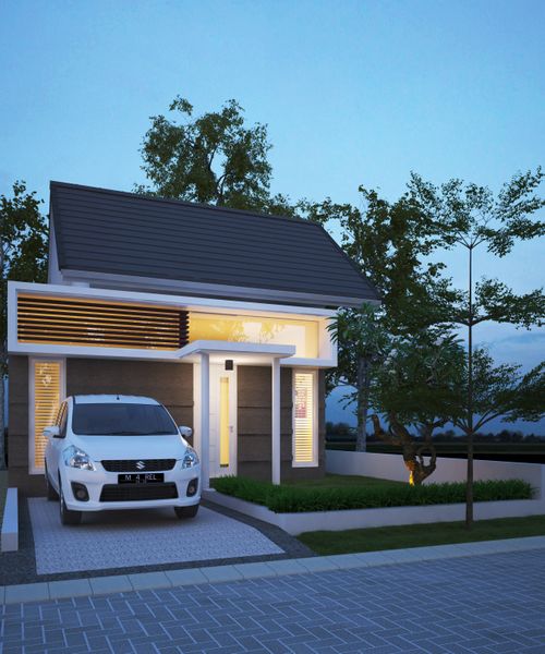 foto tampak rumah tipe 36 perumahan ADISUCIPTO RESIDENCE