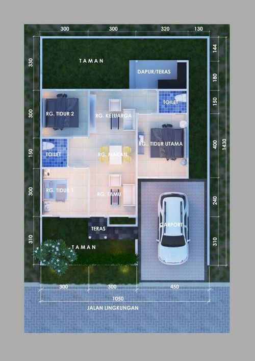foto denah rumah tipe 70 perumahan ADISUCIPTO RESIDENCE