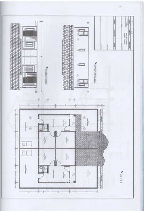 foto denah rumah tipe 36 perumahan SALSABILA RESIDENCE 2