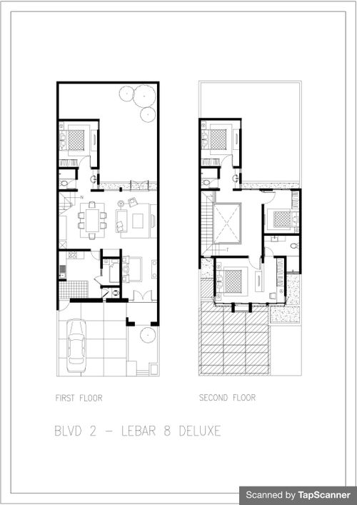 foto denah rumah tipe Duke Deluxe perumahan The Prambanan Residence - BLVD2