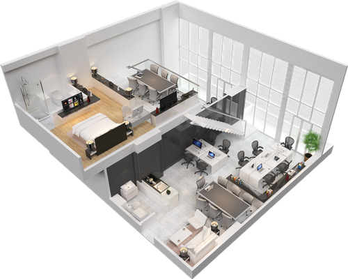 foto denah rumah tipe LOFT S-A perumahan 88 Avenue