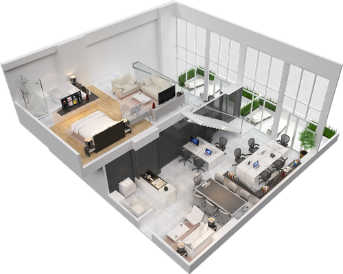 foto denah rumah tipe LOFT AT X-C perumahan 88 Avenue