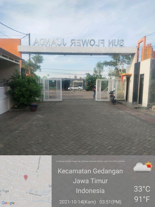 foto posisi tengah perumahan SUN FLOWER JUANDA