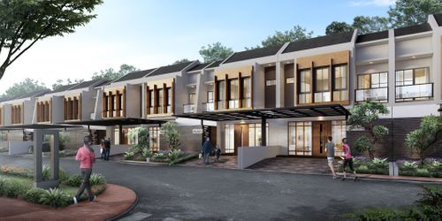 foto tampak rumah tipe Tulip perumahan Metland Tambun