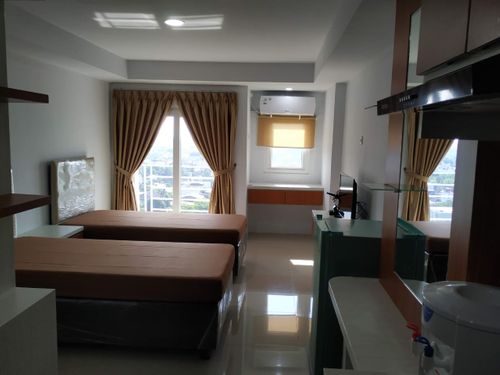 foto tampak rumah tipe studio 16 perumahan Mansyur Residences