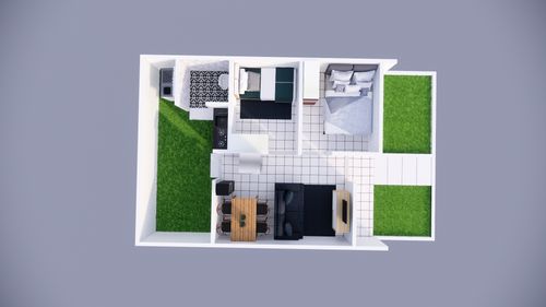 foto denah rumah tipe ASTER perumahan SURYAJAYA ANNIE LAND