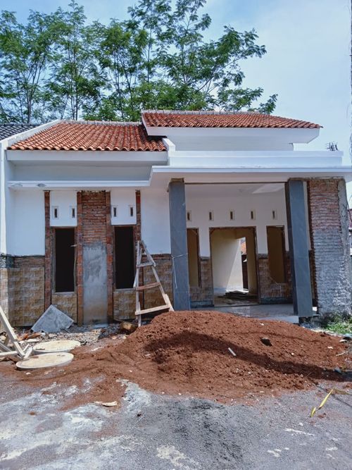 foto tampak rumah tipe 54 perumahan Griya Lebo Permai 1
