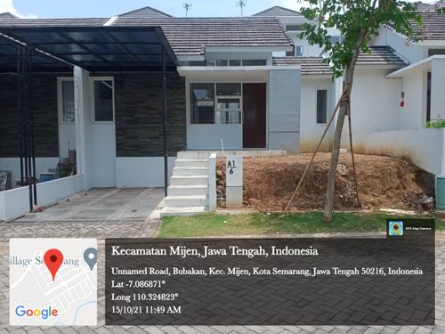 foto tampak rumah tipe Amarilis perumahan BSB Village Aurora Terrace