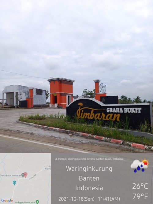 foto gerbang perumahan perumahan graha bukit jimbaran