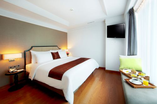 foto tampak rumah tipe Rosemary Family  Suite perumahan Condotel De paviljoen