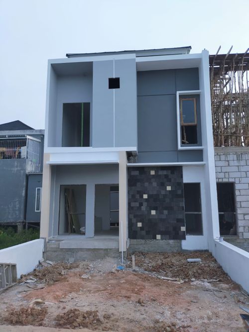 foto tampak rumah tipe 60 perumahan Pondok Melati Albanjary