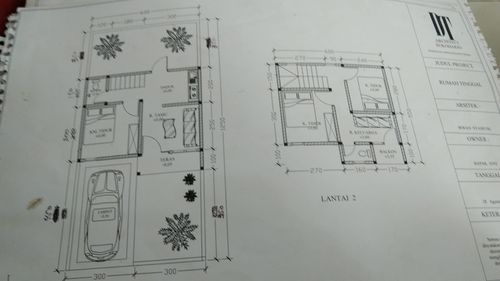 foto denah rumah tipe 60 perumahan Pondok Melati Albanjary