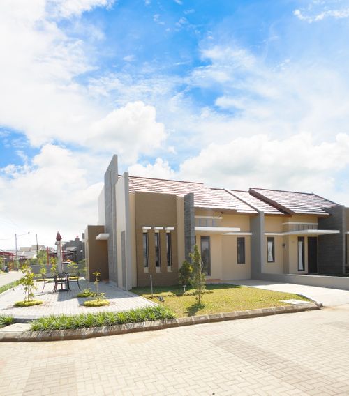 foto tampak rumah tipe GRANDIS perumahan GRAND SHARON RESIDENCE tahap 1 dan 2