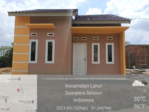 foto tampak rumah tipe 36 perumahan GRIYA AGUNG PERMAI LESTARI TAHAP 3