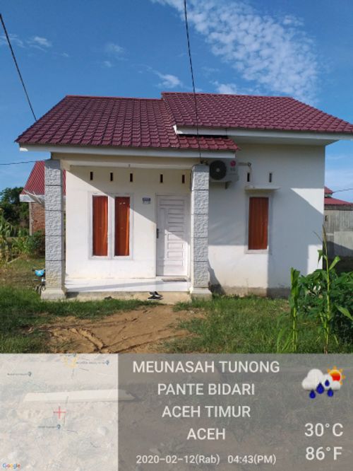 foto tampak rumah tipe 36 perumahan Graha Bidari Indah