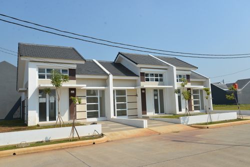 foto tampak rumah tipe MONZA (52) perumahan VICTORIA GREEN RESIDENCE