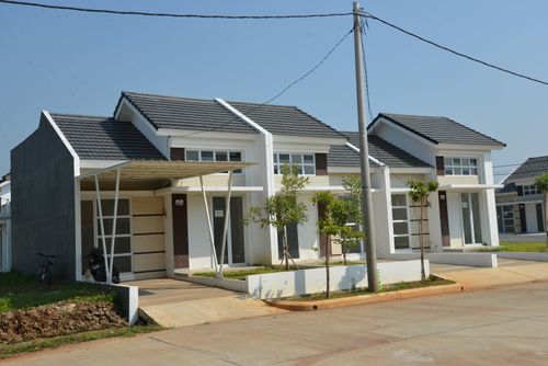 foto tampak rumah tipe VERONA (40) perumahan VICTORIA GREEN RESIDENCE