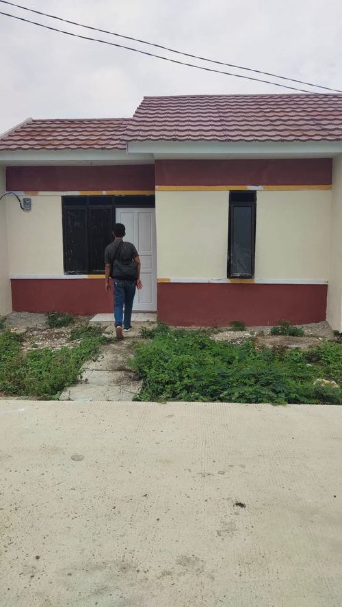 foto tampak rumah tipe subsidi perumahan SATRIA MEKAR RAYA RESIDENCE