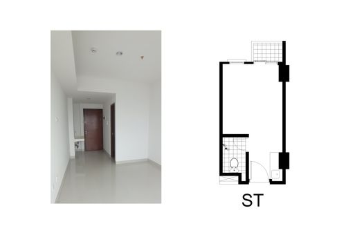 foto denah rumah tipe Studio perumahan Apartemen Thamrin District Bekasi