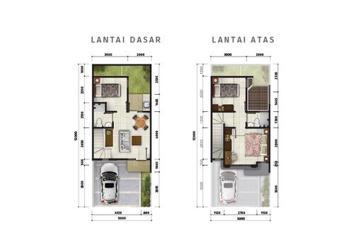 foto denah rumah tipe Calla perumahan CitraGran Cibubur - Danehill