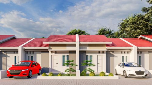 foto tampak rumah tipe 36 perumahan perumahan sunrise city tahap 2