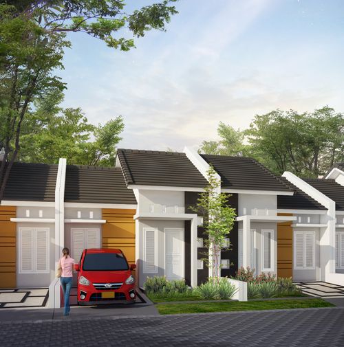 foto tampak rumah tipe 38/72 perumahan D ALLAMANDA REGENCY 2