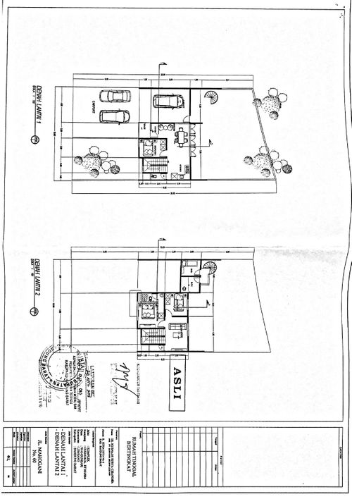 foto denah rumah tipe 165/289 perumahan Budi Indah Regency
