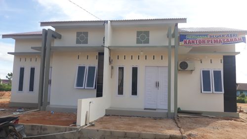 foto tampak rumah tipe 45 perumahan SEGAR ASRI IV