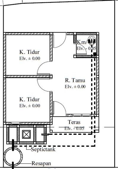 foto denah rumah tipe 36/72 perumahan AKASIAGIRI LAND
