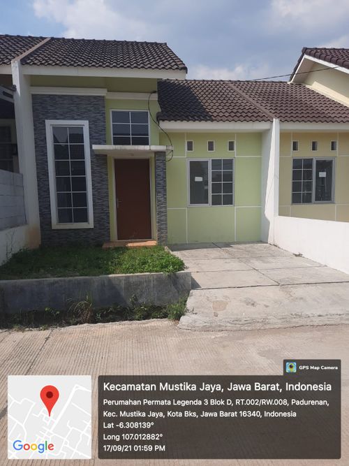 foto tampak rumah tipe 38/90 CLUSTER 3 perumahan Permata Legenda 3