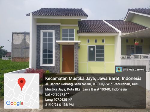 foto tampak rumah tipe 38/102 perumahan Permata Legenda 3