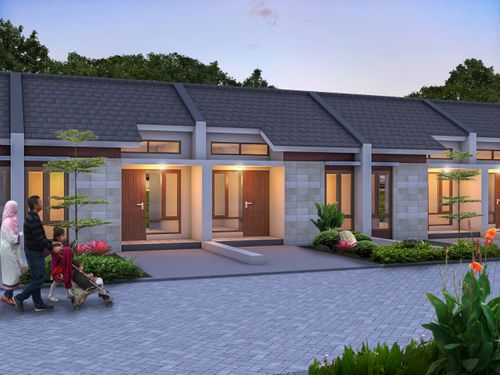 foto tampak rumah tipe Sakinah MMH perumahan GRIYA SAKINAH MMH