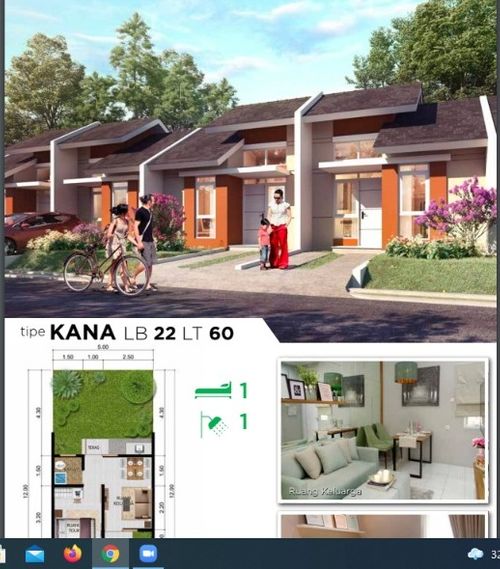 foto tampak rumah tipe KANA (1) perumahan JIMBARAN (CITRA MAJA RAYA 2)