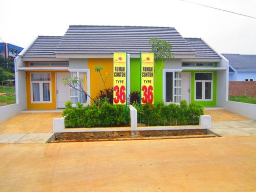 foto tampak rumah tipe 36 perumahan VILLA CASABLANCA