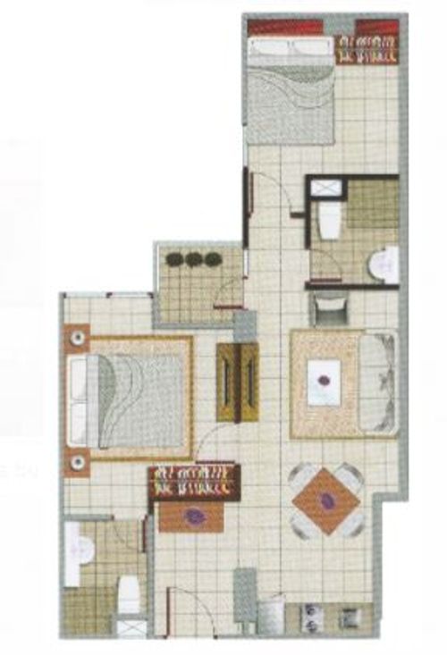 foto denah rumah tipe 2BET perumahan Capitol Park Residence