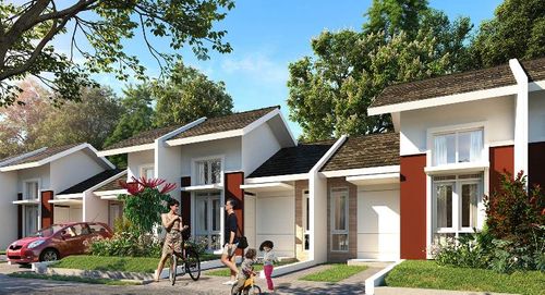 foto tampak rumah tipe CALLA perumahan CANGGU (CITRA MAJA RAYA 2)