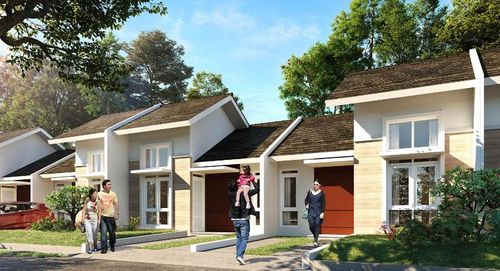 foto tampak rumah tipe LOTUS A perumahan CANGGU (CITRA MAJA RAYA 2)