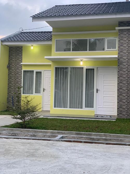 foto tampak rumah tipe 48 perumahan Green View Sidodadi