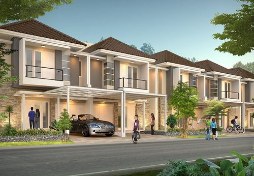 foto denah rumah tipe FORTICA perumahan CLUSTER ASERA KHI