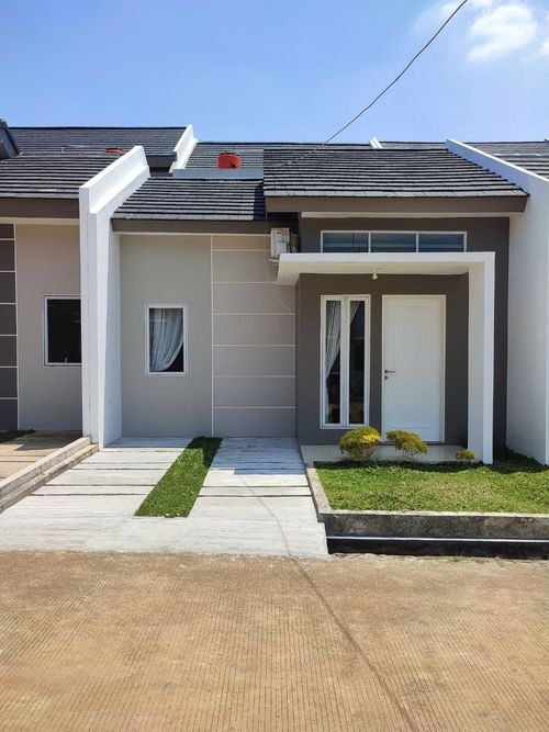 foto tampak rumah tipe 36 perumahan Kemang Verde Residence