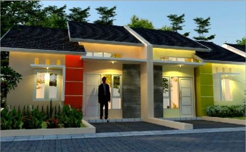 foto tampak rumah tipe Ebony perumahan GEDAWANG PERMAI III