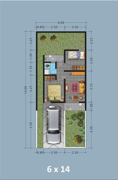 foto denah rumah tipe Melati perumahan GEDAWANG PERMAI III