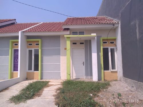 foto tampak rumah tipe 36/78 perumahan Griya Cikarang/Griya Mutiara Asri