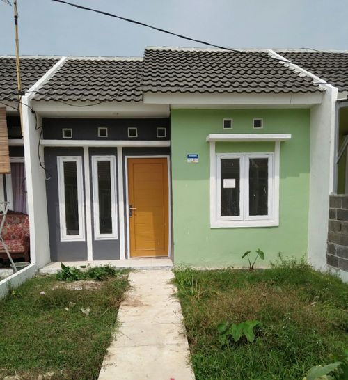 foto tampak rumah tipe 29/95 bb9 perumahan Griya Cikarang/Griya Mutiara Asri