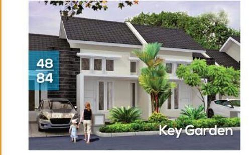 foto tampak rumah tipe KEY GARDEN perumahan PROLAND CIBINONG