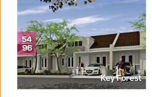 foto tampak rumah tipe KEY FOREST perumahan PROLAND CIBINONG