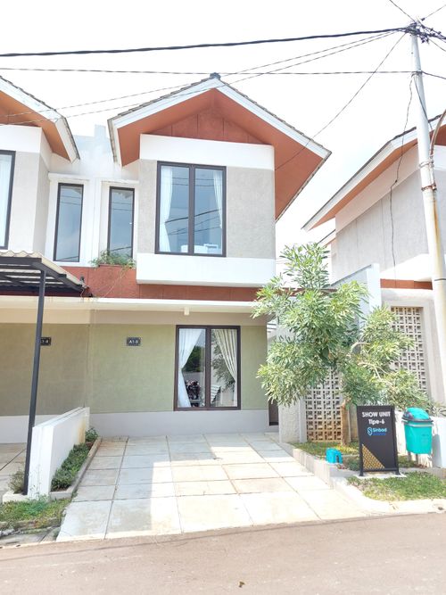 foto tampak rumah tipe 6 perumahan Sinbad Alama