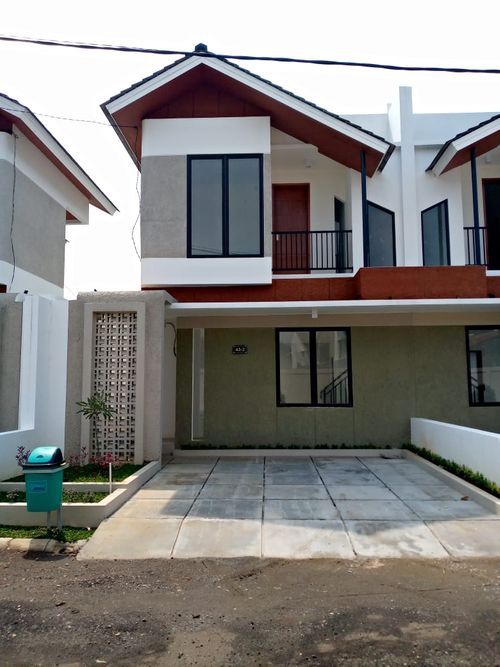 foto tampak rumah tipe 7 perumahan Sinbad Alama