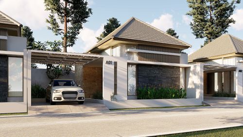 foto tampak rumah tipe A perumahan HANIFFA RESIDENCE