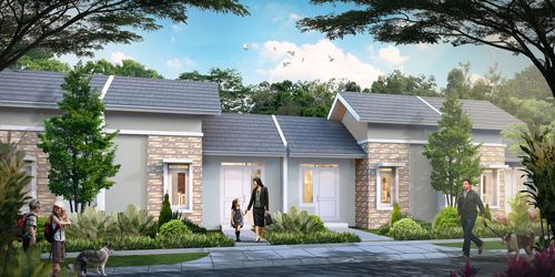 foto tampak rumah tipe Melia 1B Hoek (157) perumahan CitraIndah City
